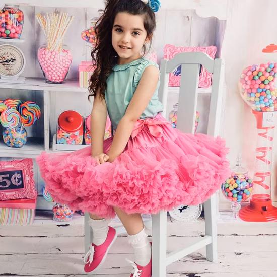 Baby Skirt Girl Tutu Mini Party Ballet Dance Short Watermelon Rose Offwhite White Purple Red Grey Color Baby Skirt