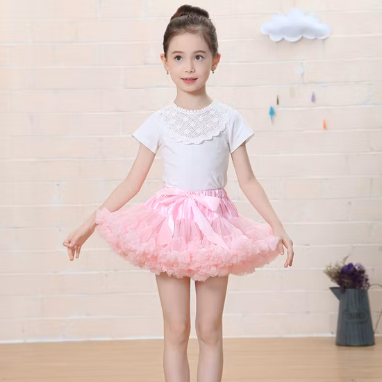 Baby Skirt Girl Tutu Mini Party Ballet Dance Short Watermelon Rose Offwhite White Purple Red Grey Color Baby Skirt