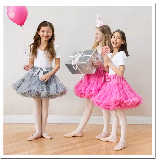 Baby Skirt Girl Tutu Mini Party Ballet Dance Short Watermelon Rose Offwhite White Purple Red Grey Color Baby Skirt