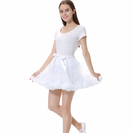 Printemps et automne Tutu jupe bouffante robe de princesse adulte maille demi